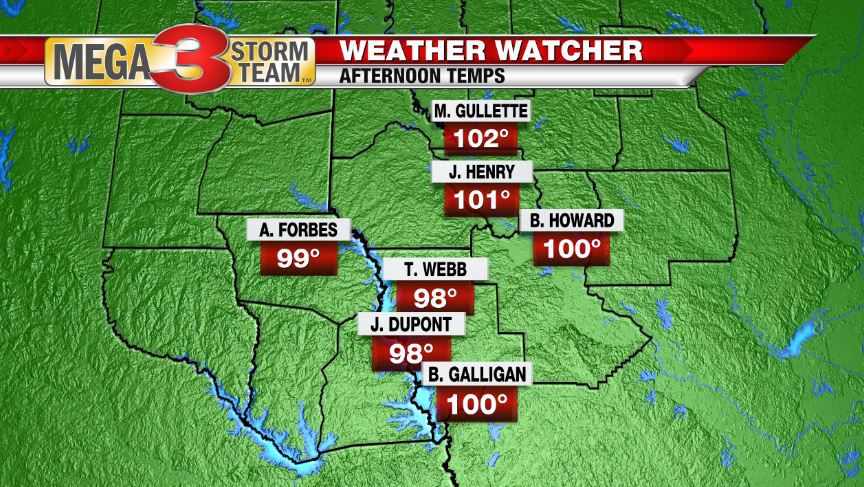 Toledo Bend Weather Watcher Reports